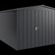 Hormann Juno 10x10 Apex Metal Garden Shed Anthracite Grey
