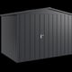 Hormann Juno 10x7 Apex Metal Garden Shed Anthracite Grey