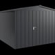 Hormann Juno 10x8.5 Apex Metal Garden Shed Anthracite Grey