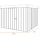 Hormann Juno 10x8.5 Pent Metal Garden Shed - Dimensions Diagram