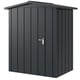 Hormann Juno 5.5x4 Apex Metal Garden Shed Anthracite Grey