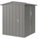 Hormann Juno 5.5x5.5 Apex Metal Garden Shed Studio View