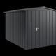 Hormann Juno 7x10 Apex Metal Garden Shed Anthracite Grey