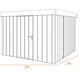 Hormann Juno 7x10 Pent Metal Garden Shed - Dimensions Diagram