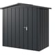 Hormann Juno 7x4 Apex Metal Garden Shed Anthracite Grey
