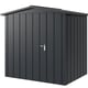 Hormann Juno 7x5.5 Apex Metal Garden Shed Anthracite Grey