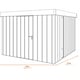 Hormann Juno 7x5.5 Pent Metal Garden Shed - Dimensions Diagram
