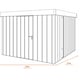 Hormann Juno 8.5x10 Pent Metal Garden Shed - Dimensions Diagram
