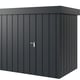 Hormann Juno 8.5x5.5 Pent Metal Garden Shed Anthracite Grey