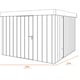 Hormann Juno 8.5x5.5 Pent Metal Garden Shed - Dimensions Diagram