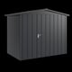 Hormann Juno 8.5x7 Apex Metal Garden Shed Anthracite Grey