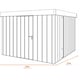 Hormann Juno 8.5x7 Pent Metal Garden Shed - Dimensions Diagram