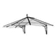 Palram Canopia Iris 1780 Door Canopy Black Clear Acrylic