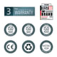 Palram Canopia Iris 1780 Door Canopy Black Warranty