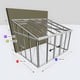 Janssens Arcadia 10x12 Victorian Lean To in Alloy