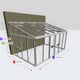 Janssens Arcadia 10x15 Victorian Lean To in Alloy