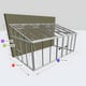 Janssens Arcadia 10x17 Victorian Lean To in Alloy