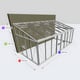 Janssens Arcadia 10x19 Victorian Lean To in Alloy