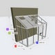 Janssens Arcadia 5x10 Victorian Lean To in Alloy
