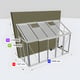 Janssens Arcadia 5x12 Lean To in Alloy