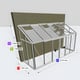 Janssens Arcadia 5x15 Lean To in Alloy