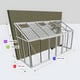 Janssens Arcadia 5x15 Lean To in White