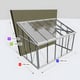 Janssens Arcadia 7x12 Lean To in Alloy