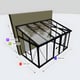Janssens Arcadia 7x12 Lean To in Black