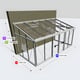 Janssens Arcadia 7x15 Lean To in Alloy