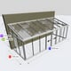 Janssens Arcadia 7x19 Lean To in Alloy