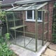 Elite Kensington 4ft lean-to greenhouse, 6x4, olive finish