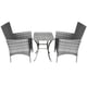 Lichfield Jardí Rattan Bistro Set Light Grey with Table