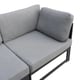 Lichfield Modular 8 Seater Garden Furniture Set With Fire Pit