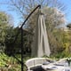 Lichfield Beige 3m Cantilever Parasol Folded