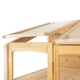 Victorian wooden greenhouse roof vents open