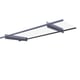 Palram Nancy 2050 Door Canopy Dark Grey Clear Acrylic