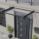 Palram Nancy 2050 Door Canopy Dark Grey Clear Polycarbonate
