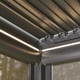 Nexus Grey Aluminium Pergola - Interior White LED Strip Lit