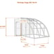 Norhage Vegg 300 10x10 lean-to greenhouse dimensions