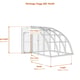Norhage Vegg 300 10x20 lean-to greenhouse dimensions