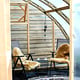 Interior of the Norhage Vegg 300 lean-to greenhouse
