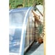 Roof-to-wall timber and polycarbonate detail on the Norhage Vegg 300