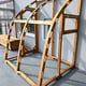 Norhage lean-to Swedish pine frame and solid plywood arch construction
