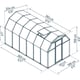Palram Canopia Eco Grow 6x12 greenhouse dimensions