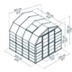 Palram Canopia Grand Gardener 8x8 greenhouse dimensions