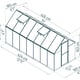 Palram Canopia Mythos 6x14 greenhouse dimensions