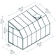 Palram Canopia Sun Room 6x12 White lean-to greenhouse dimensions