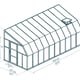 Palram Canopia Sun Room 8x20 White lean-to greenhouse dimensions