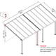Palram PatioCover Olympia 3x6 Dimensions