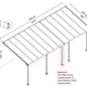 Palram PatioCover Olympia 3x7 Dimensions